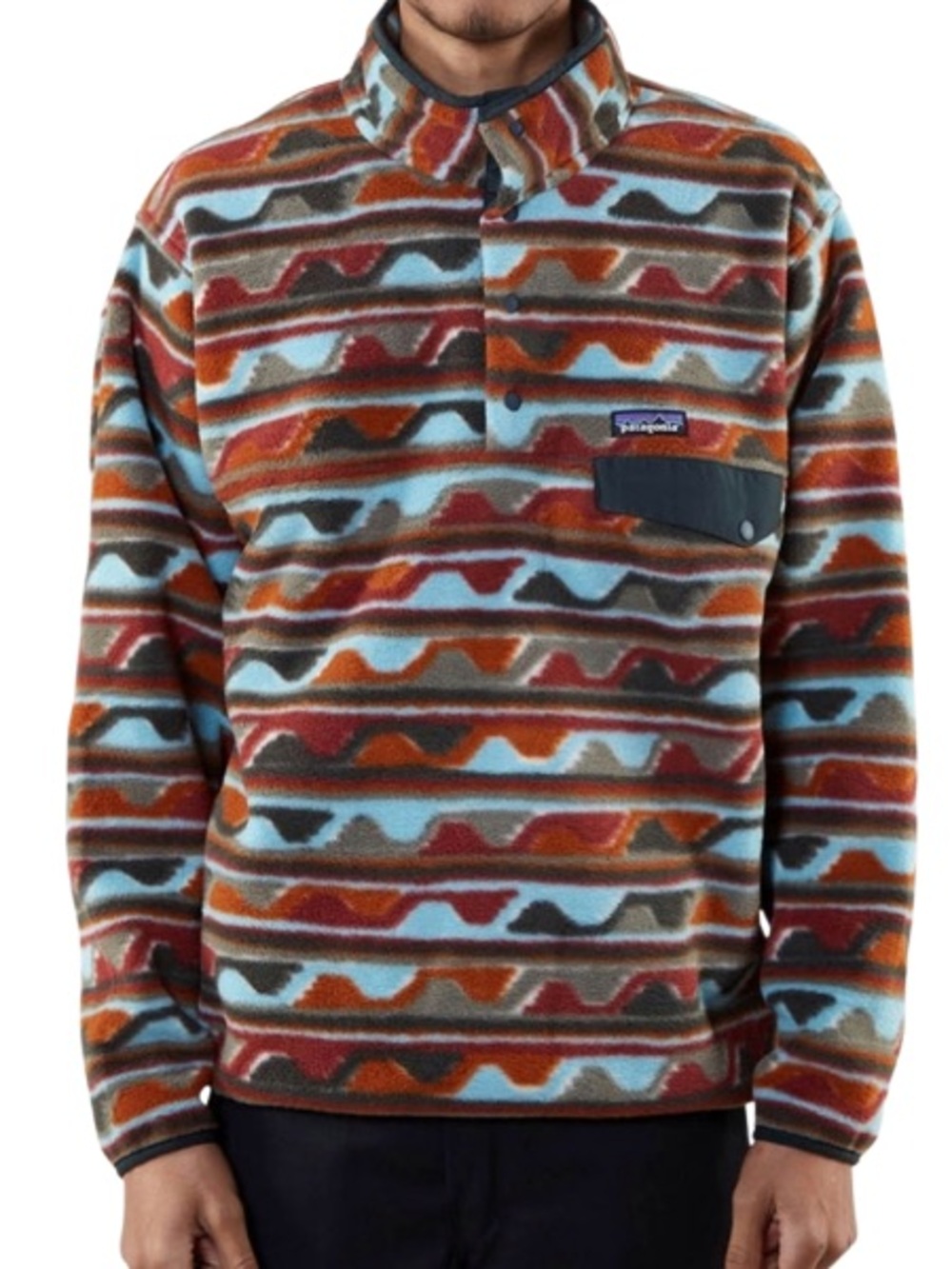 PATAGONIA Lightweight Synchilla Snap-T Pullover Fleece Sweater Shirt sz M